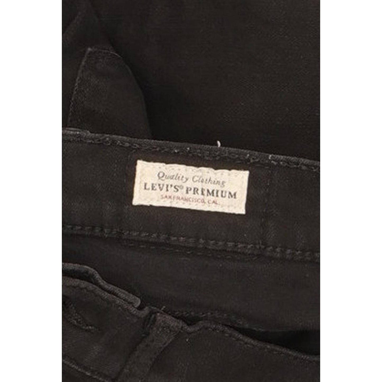 Levi's 724 Women Black Straight Slim Stretch Jeans W28 L33