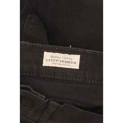 Levi's 724 Women Black Straight Slim Stretch Jeans W28 L33
