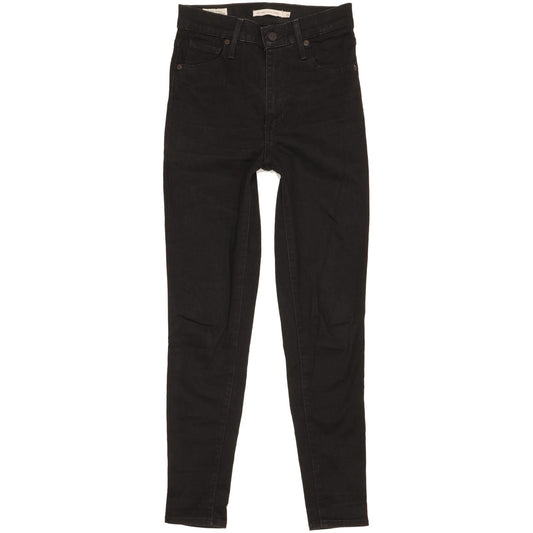 Levi's Mile Women Black Skinny Slim Stretch Jeans W26 L28