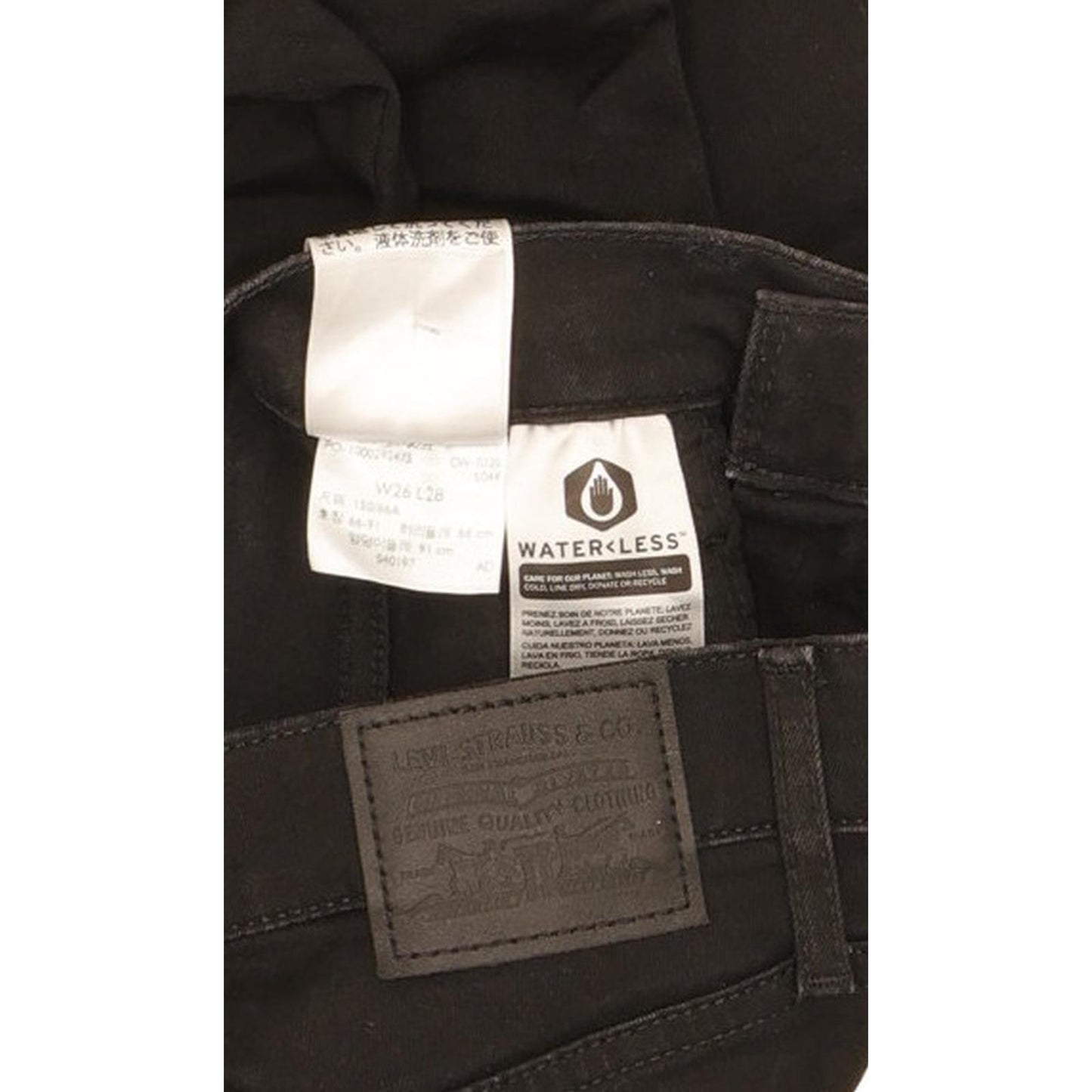 Levi's Mile Women Black Skinny Slim Stretch Jeans W26 L28