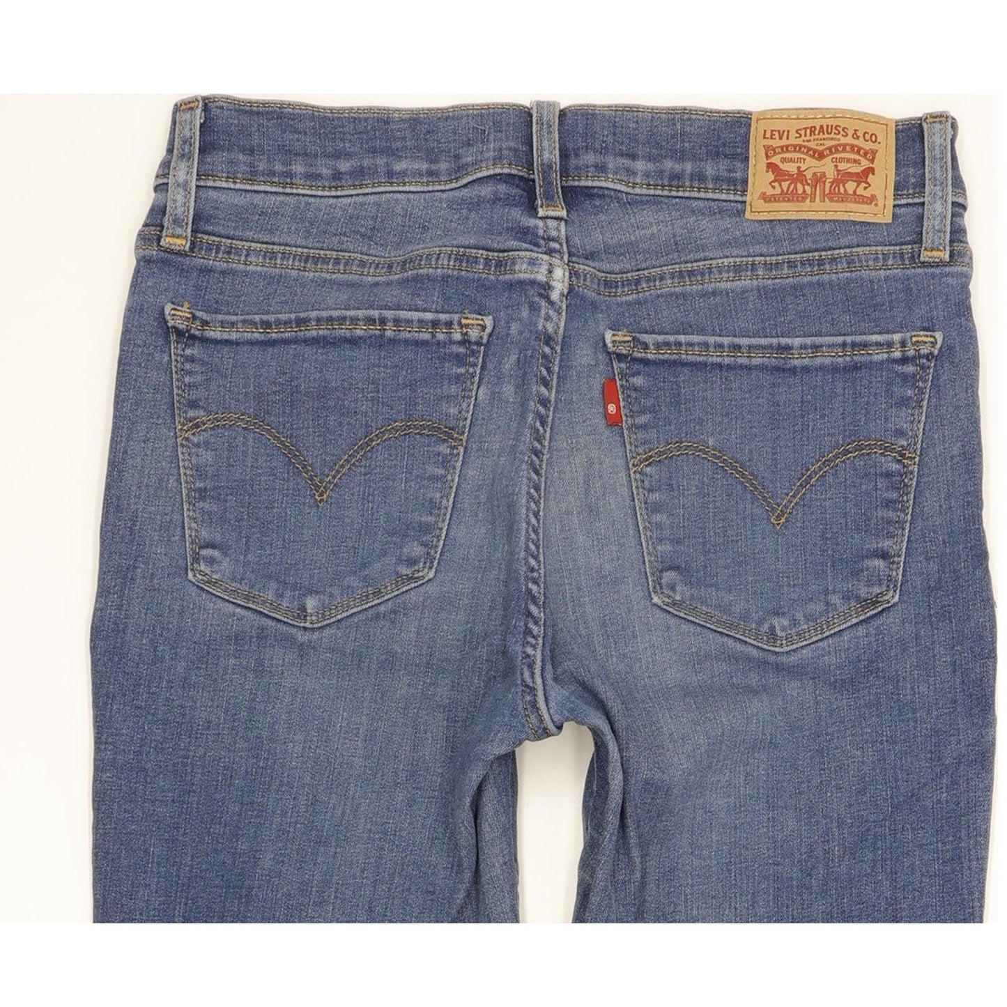 Levi's 710 Super Women Blue Skinny Slim Stretch Jeans W27 L28
