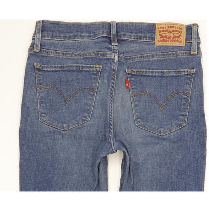 Levi's 710 Super Women Blue Skinny Slim Stretch Jeans W27 L28