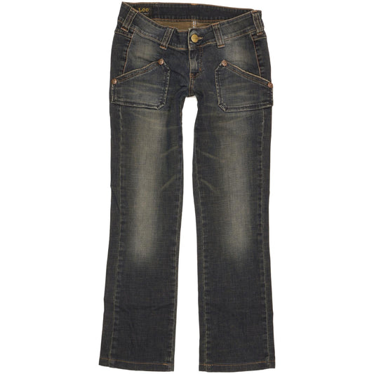 Lee Cade Bias Women Blue Straight Slim Stretch Jeans W30 L29
