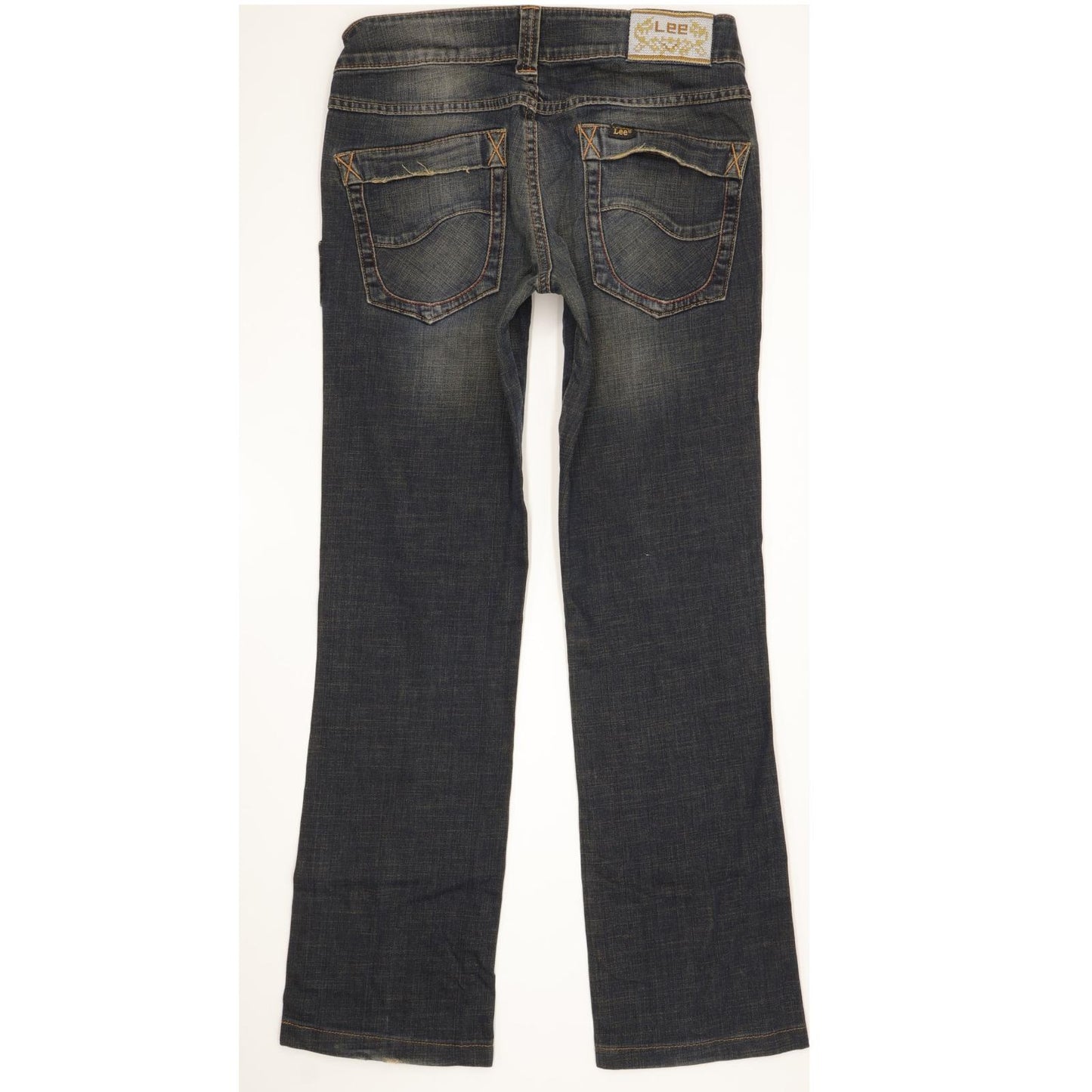 Lee Cade Bias Women Blue Straight Slim Stretch Jeans W30 L29
