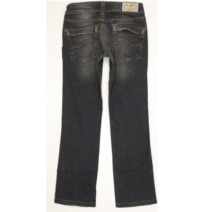 Lee Cade Bias Women Blue Straight Slim Stretch Jeans W30 L29