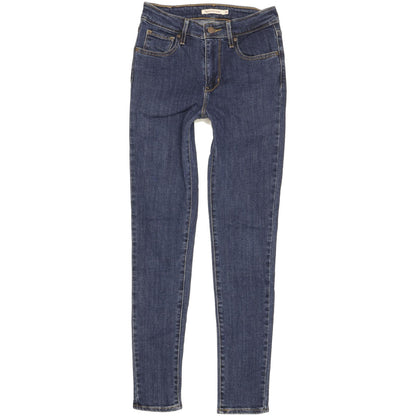 Levi's 721 Women Blue Skinny Slim Stretch Jeans W26 L29