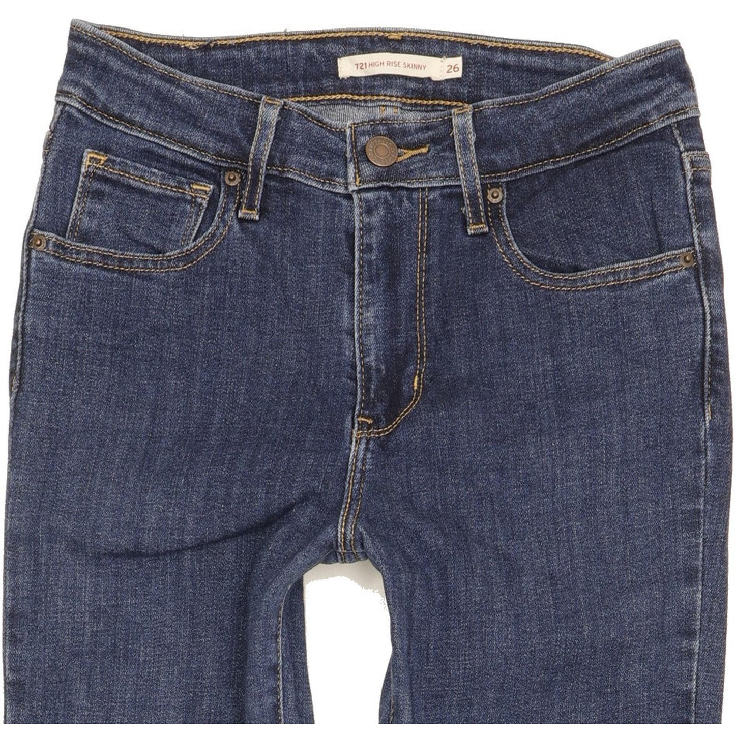 Levi's 721 Women Blue Skinny Slim Stretch Jeans W26 L29
