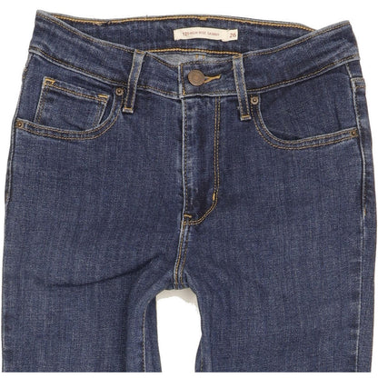Levi's 721 Women Blue Skinny Slim Stretch Jeans W26 L29