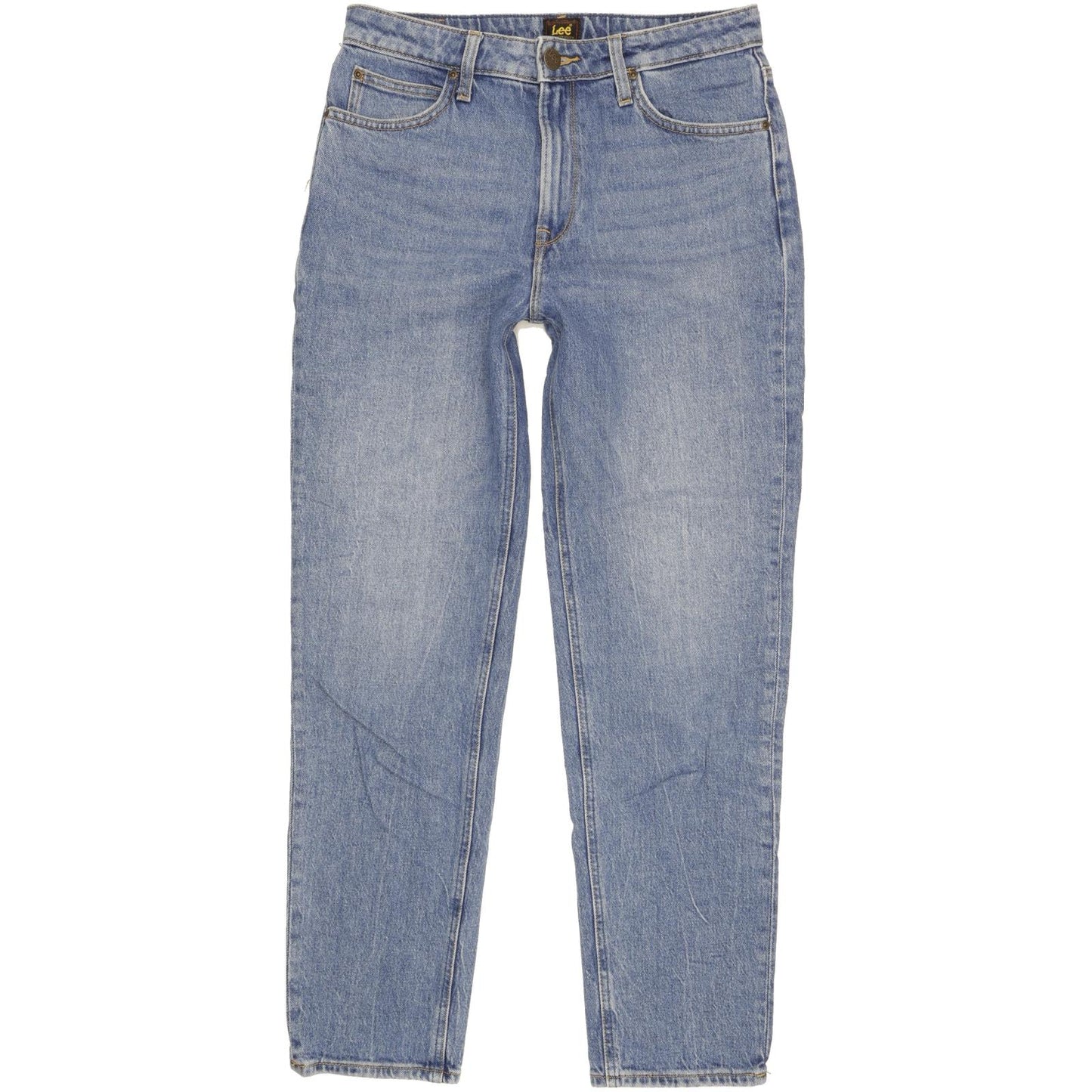 Lee Carol Blue Straight Regular Stretch Jeans High Waisted W28 L29