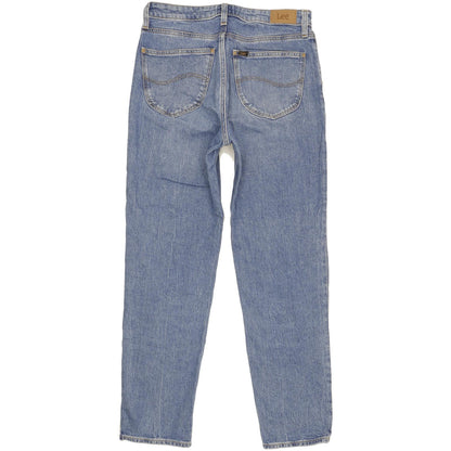Lee Carol Blue Straight Regular Stretch Jeans High Waisted W28 L29