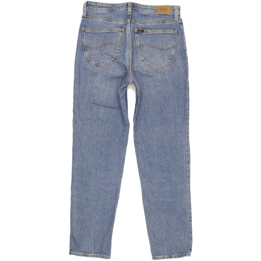 Lee Carol Blue Straight Regular Stretch Jeans High Waisted W28 L29
