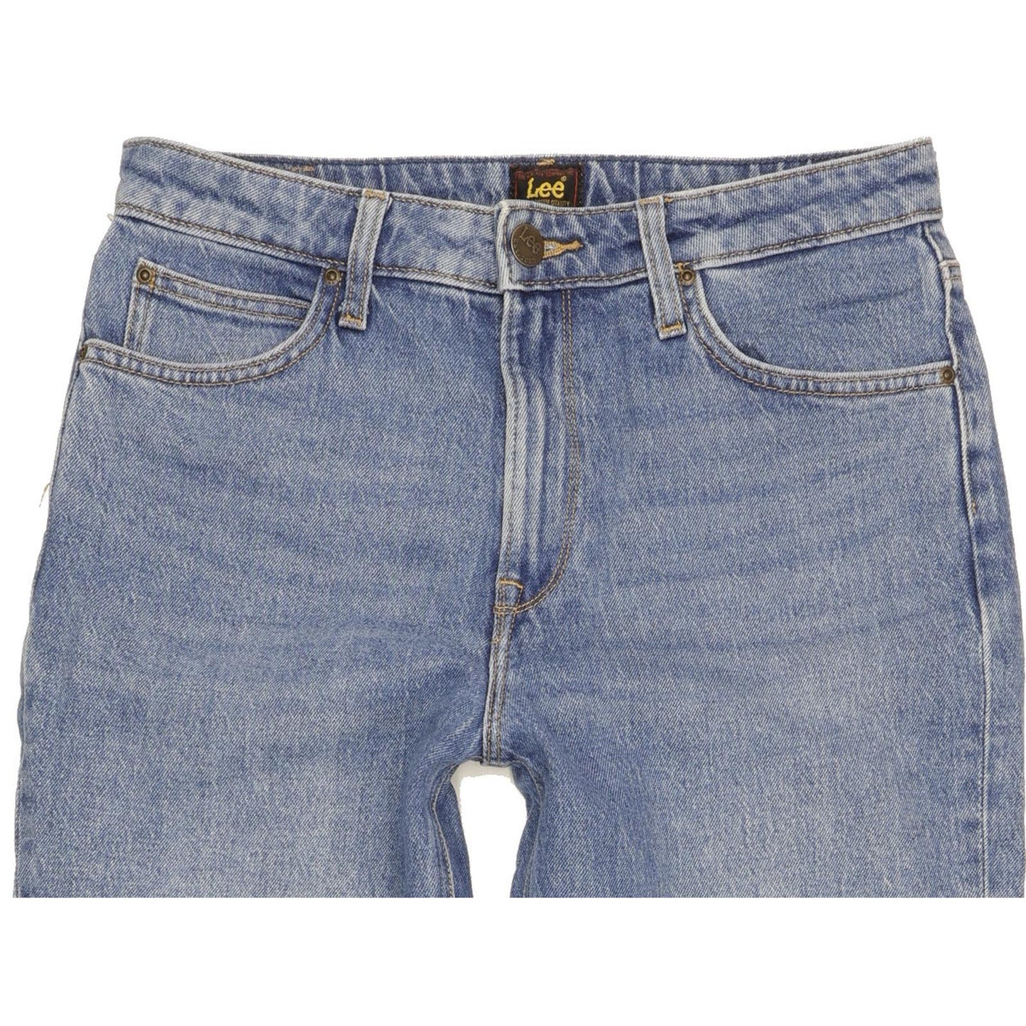 Lee Carol Blue Straight Regular Stretch Jeans High Waisted W28 L29