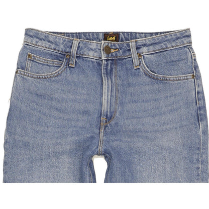 Lee Carol Blue Straight Regular Stretch Jeans High Waisted W28 L29