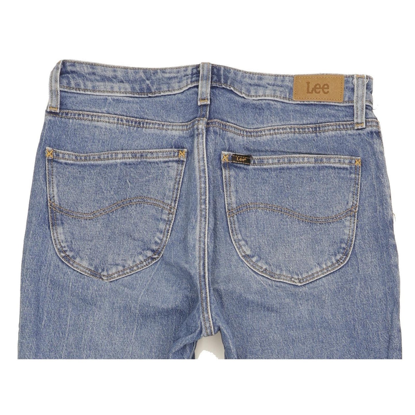 Lee Carol Blue Straight Regular Stretch Jeans High Waisted W28 L29