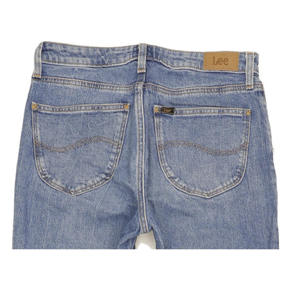 Lee Carol Blue Straight Regular Stretch Jeans High Waisted W28 L29