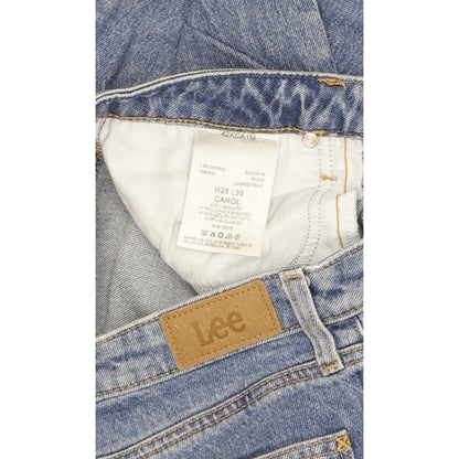 Lee Carol Blue Straight Regular Stretch Jeans High Waisted W28 L29