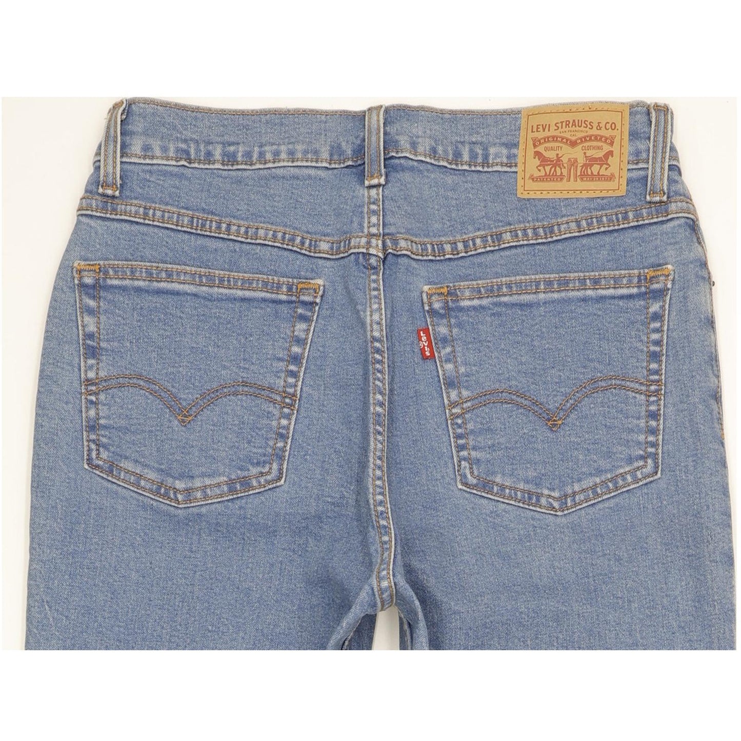 Levi's Blue Skinny Slim Mom Stretch Jeans High Waisted W29 L28