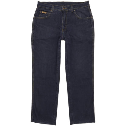 Wrangler Texas Men Blue Straight Regular Stretch Jeans W33 L29