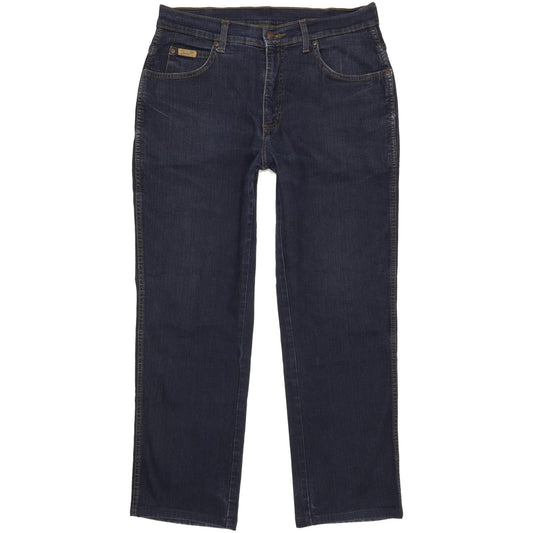 Wrangler Texas Men Blue Straight Regular Stretch Jeans W33 L29