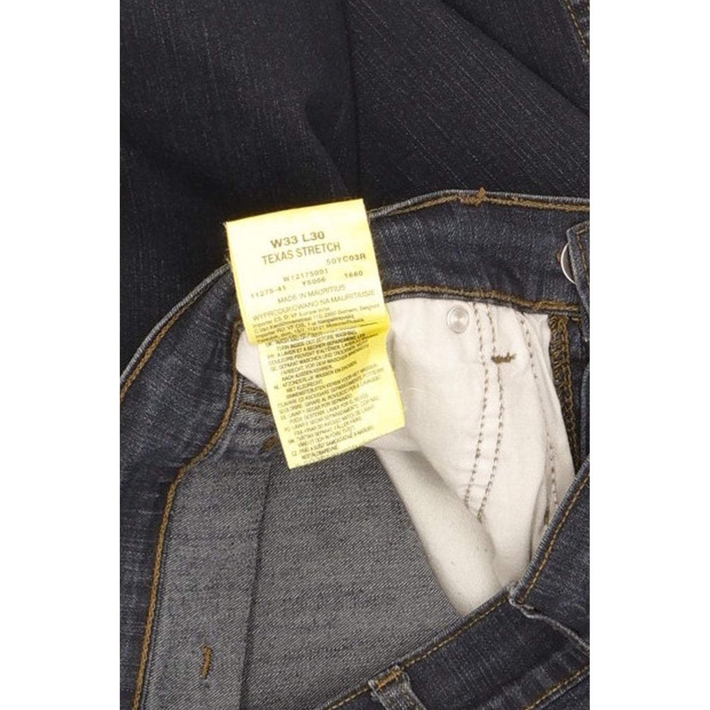 Wrangler Texas Men Blue Straight Regular Stretch Jeans W33 L29