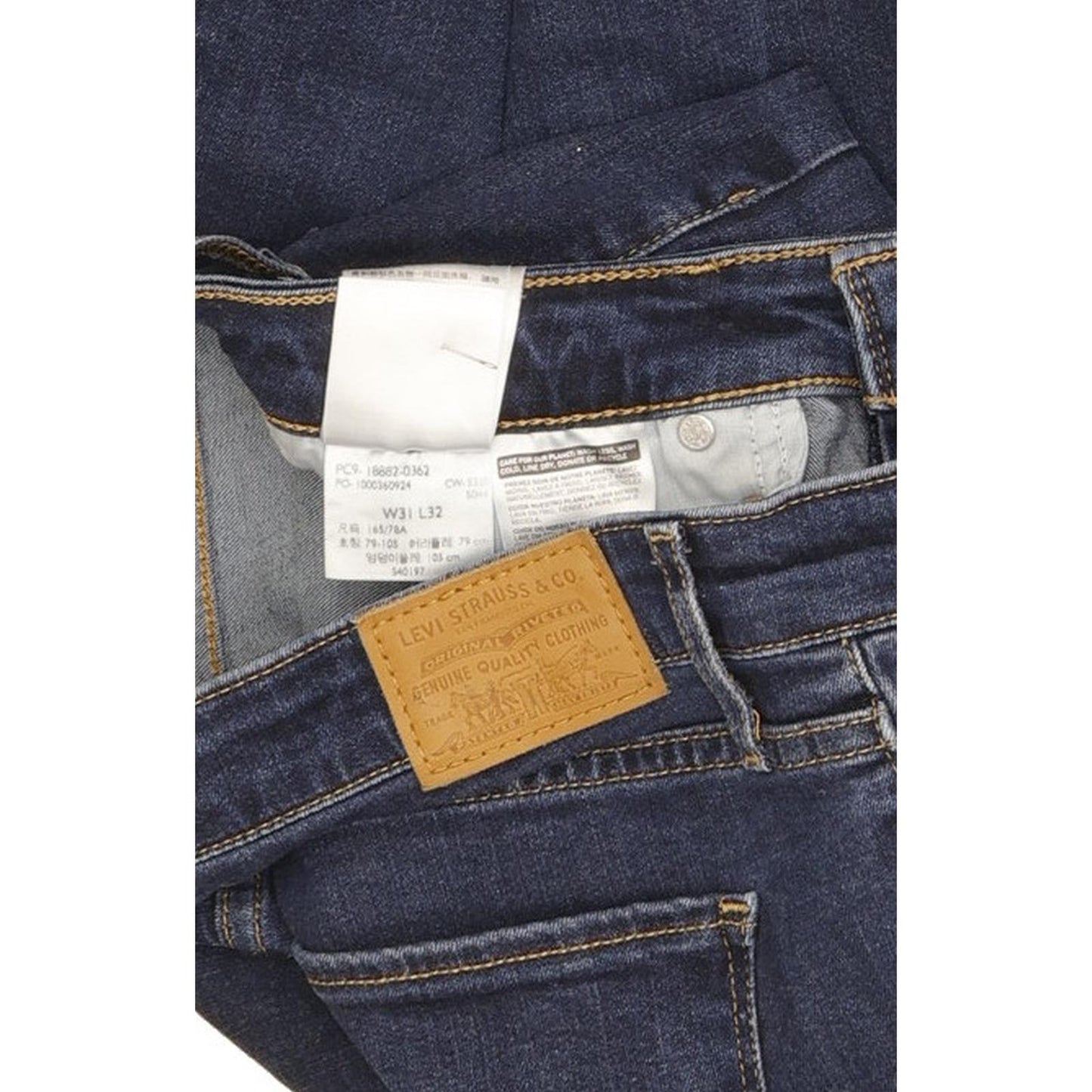 Levi's 721 Blue Skinny Slim Stretch Jeans High Waisted W31 L31