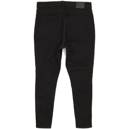 Levi's 720 Black Skinny Slim Stretch Jeans High Waisted W32 L27