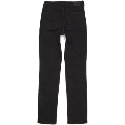 Levi's 724 Women Black Straight Slim Stretch Jeans W27 L32