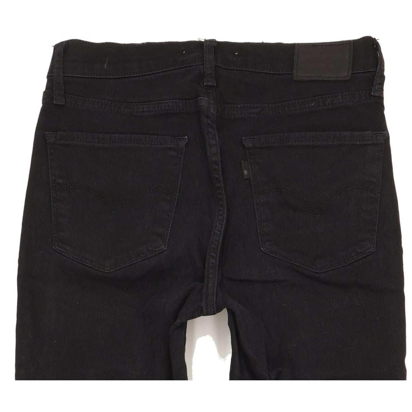 Levi's 724 Women Black Straight Slim Stretch Jeans W27 L32