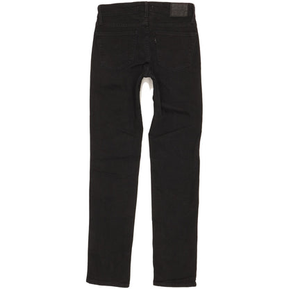Levi's 712 Women Black Straight Slim Stretch Jeans W26 L29