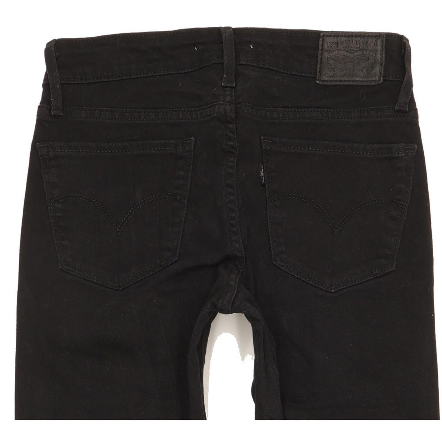 Levi's 712 Women Black Straight Slim Stretch Jeans W26 L29