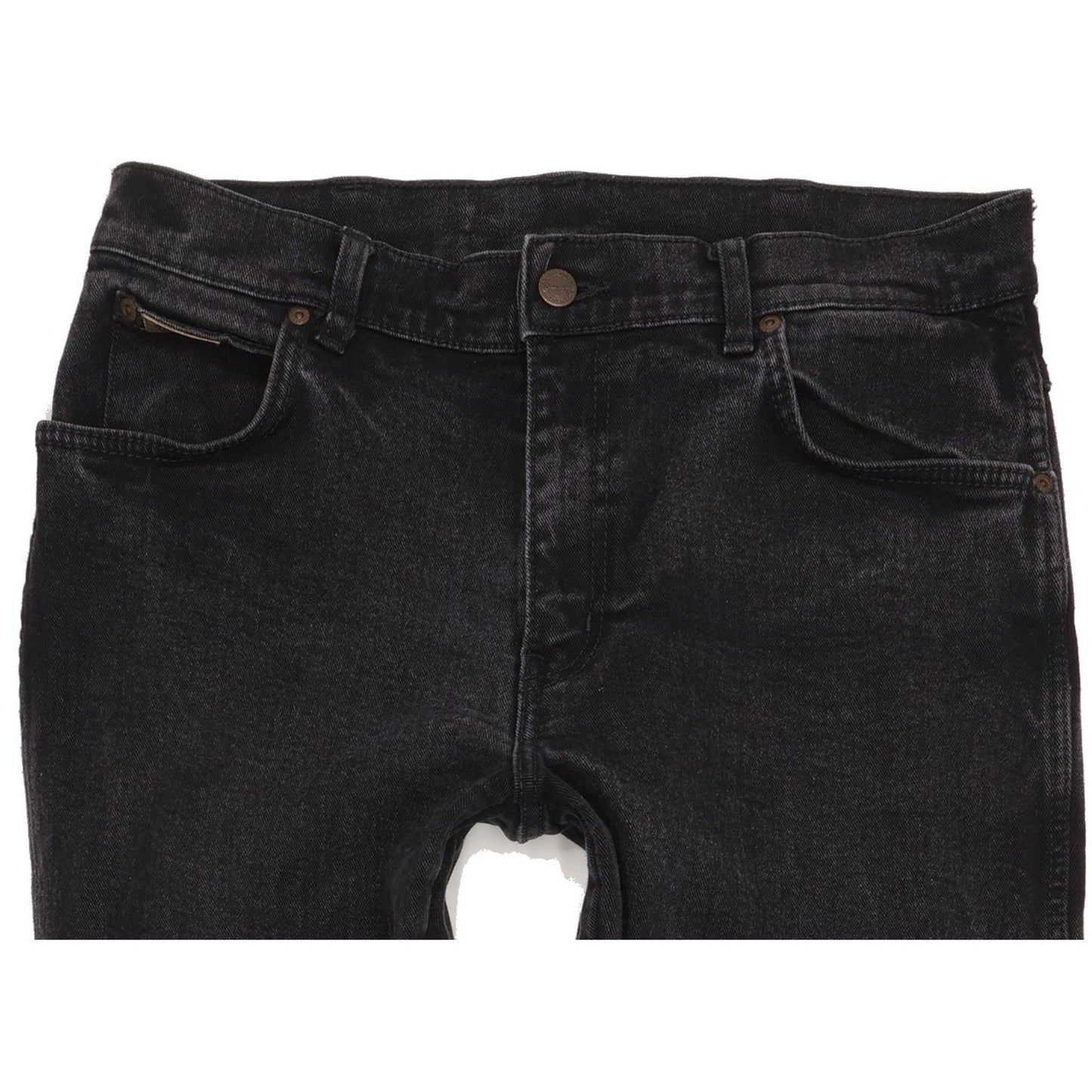 Wrangler Texas Men Black Straight Regular Stretch Jeans W34 L36