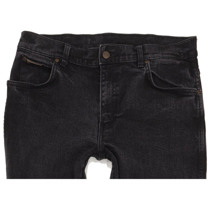 Wrangler Texas Men Black Straight Regular Stretch Jeans W34 L36