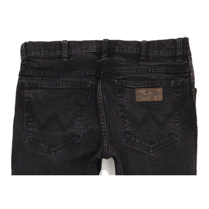 Wrangler Texas Men Black Straight Regular Stretch Jeans W34 L36