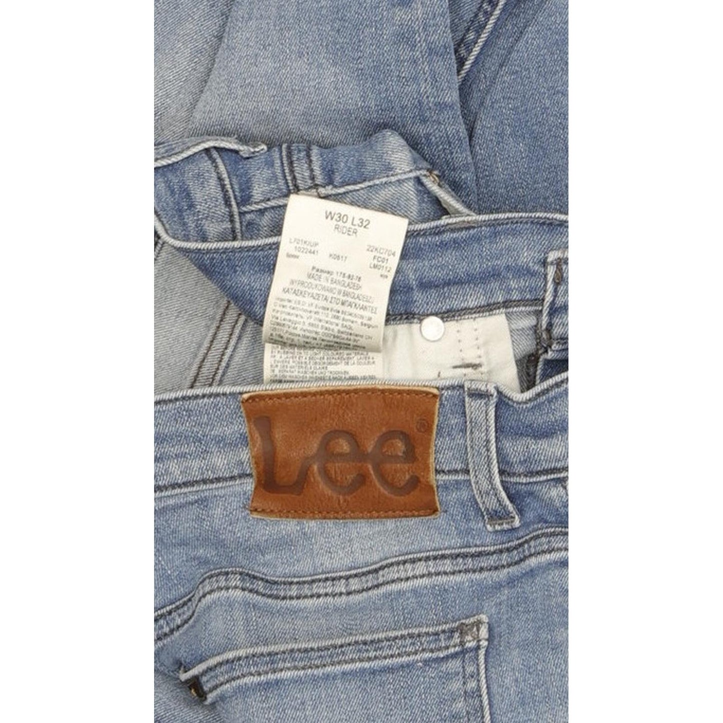 Lee Rider Men Blue Skinny Slim Stretch Jeans W30 L32