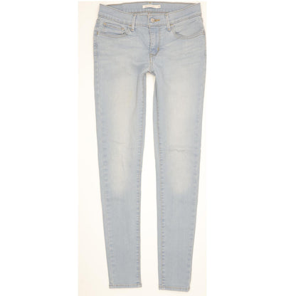 Levi's 710 Super Women Blue Skinny Slim Stretch Jeans W30 L31