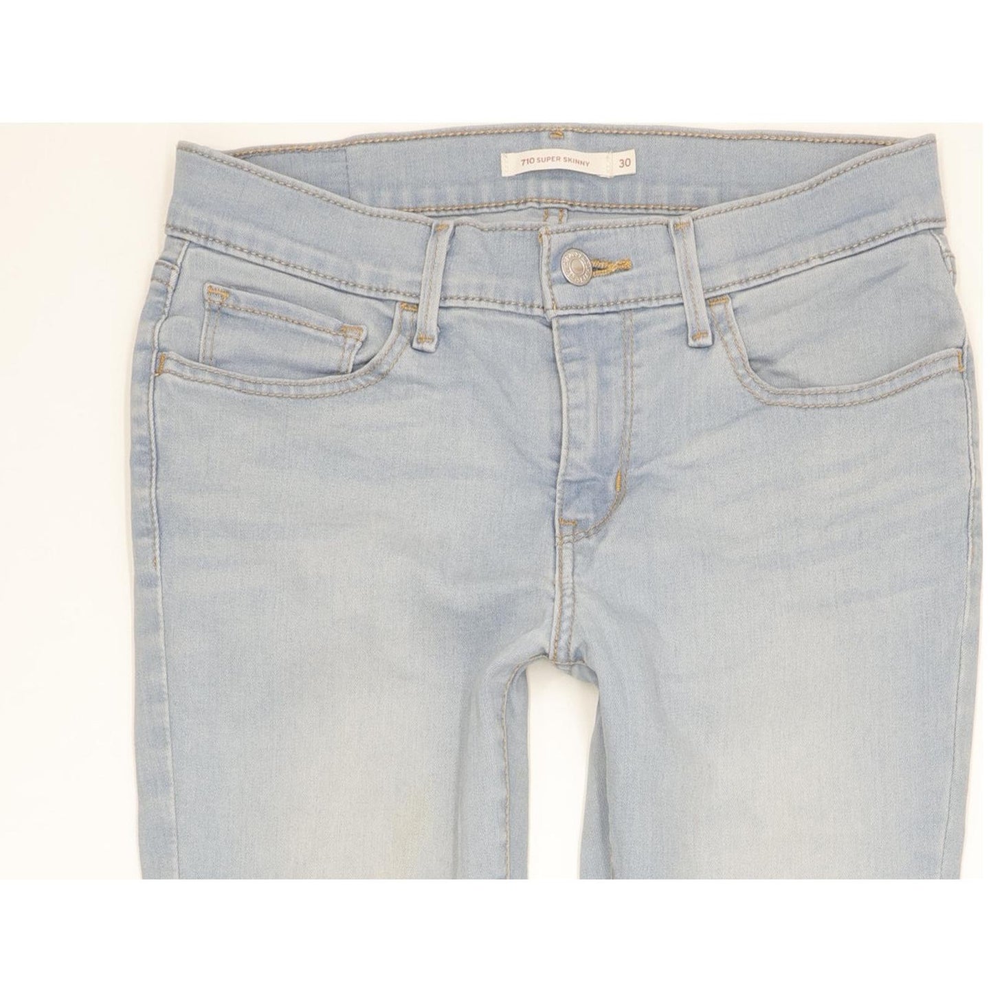 Levi's 710 Super Women Blue Skinny Slim Stretch Jeans W30 L31