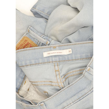 Levi's 710 Super Women Blue Skinny Slim Stretch Jeans W30 L31