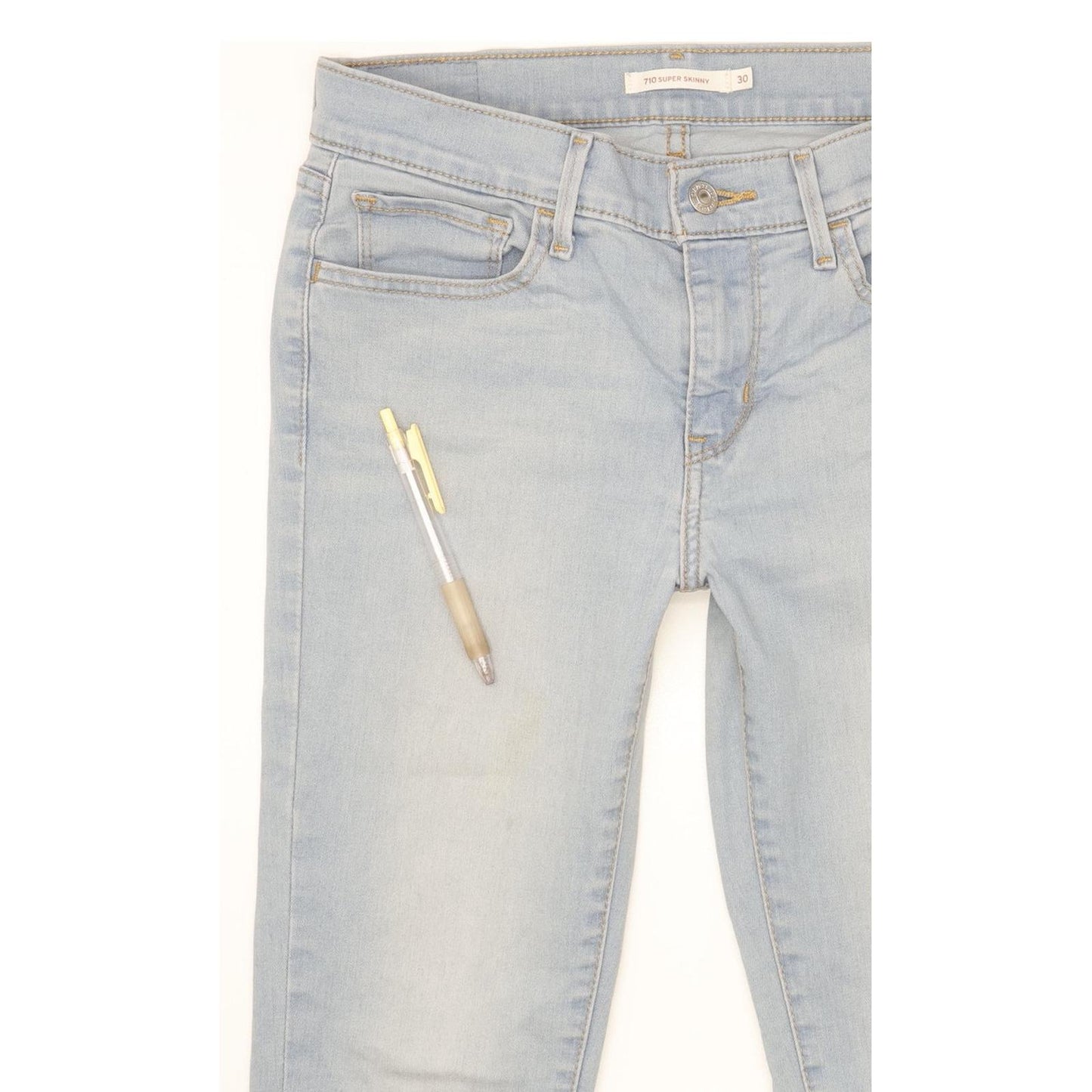 Levi's 710 Super Women Blue Skinny Slim Stretch Jeans W30 L31