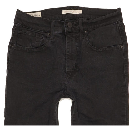Levi's 724 Women Black Straight Slim Stretch Jeans W27 L31