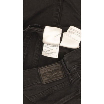 Levi's 724 Women Black Straight Slim Stretch Jeans W27 L31