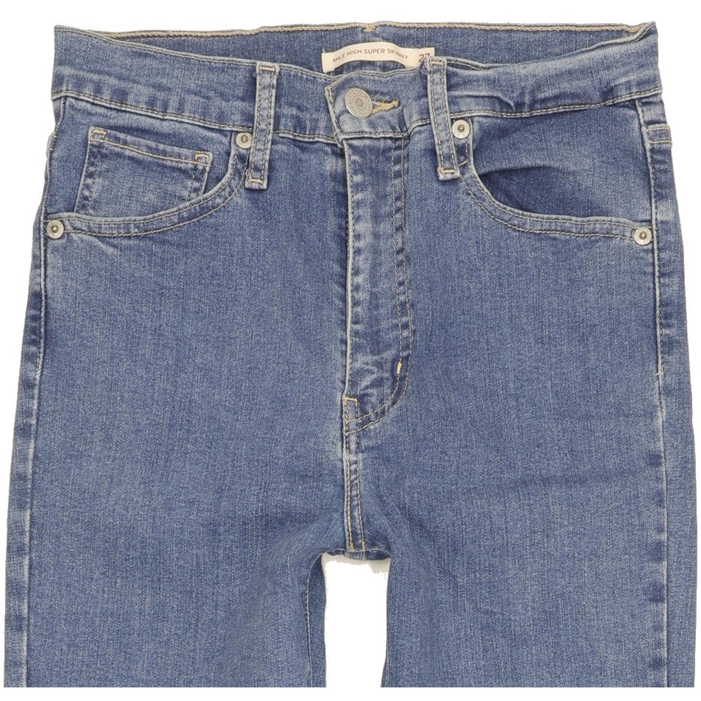 Levi's Mile Blue Skinny Slim Stretch Jeans High Waisted W27 L30