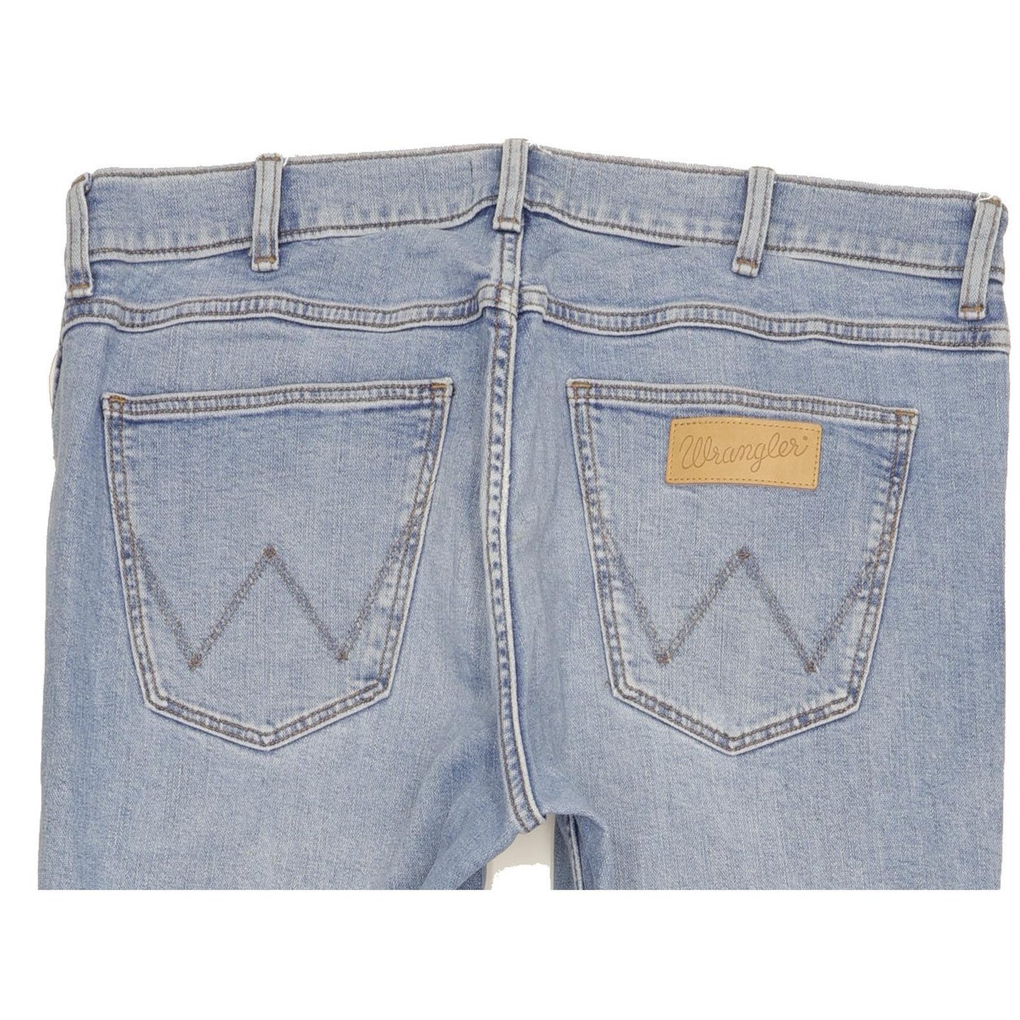 Wrangler Greensboro Men Blue Straight Regular Stretch Jeans W34 L27