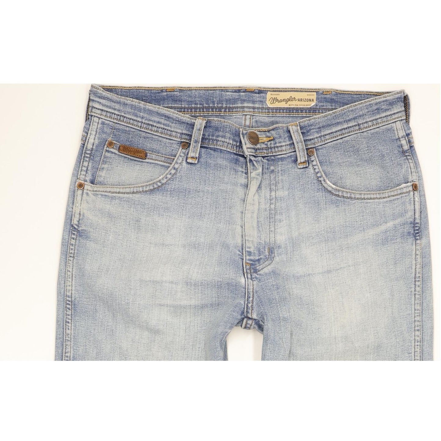 Wrangler Arizona Men Blue Straight Regular Stretch Jeans W32 L25