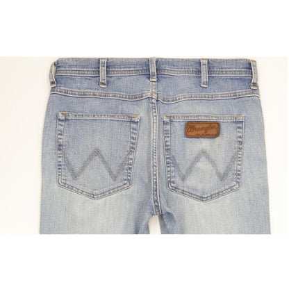 Wrangler Arizona Men Blue Straight Regular Stretch Jeans W32 L25