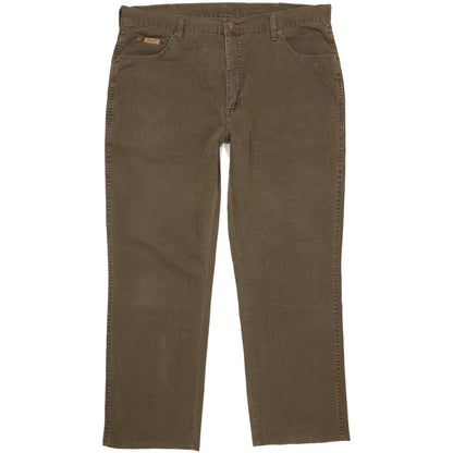 Wrangler Texas Men Green Straight Regular Stretch Jeans W38 L28