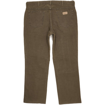 Wrangler Texas Men Green Straight Regular Stretch Jeans W38 L28