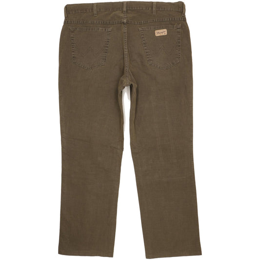 Wrangler Texas Men Green Straight Regular Stretch Jeans W38 L28