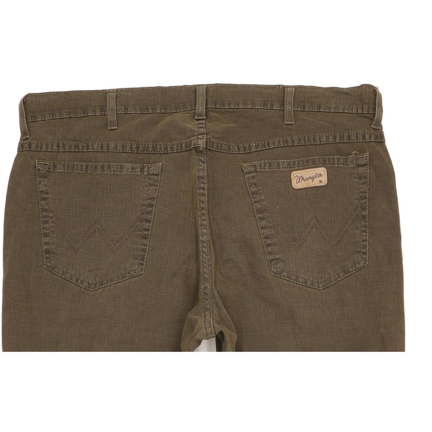 Wrangler Texas Men Green Straight Regular Stretch Jeans W38 L28