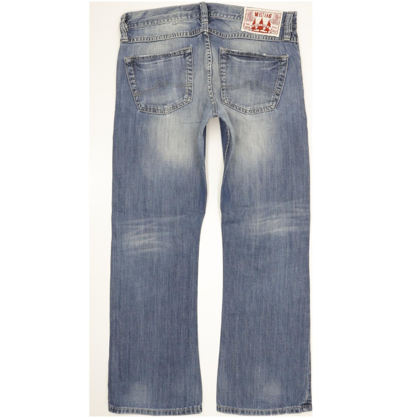 Mustang Men Blue Bootcut Regular Jeans W34 L31