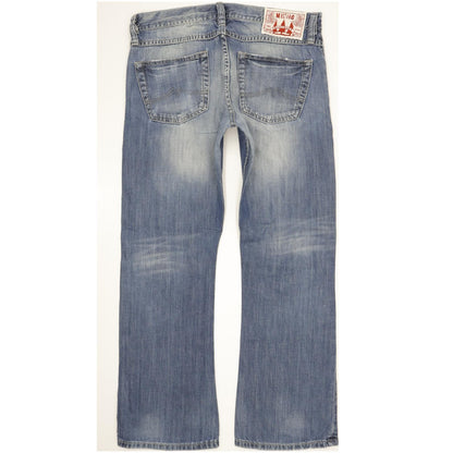 Mustang Men Blue Bootcut Regular Jeans W34 L31